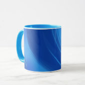 Royal Blue Waves Mok (Voorkant links)