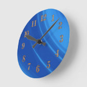 Royal Blue Waves Ronde Klok (Hoek)