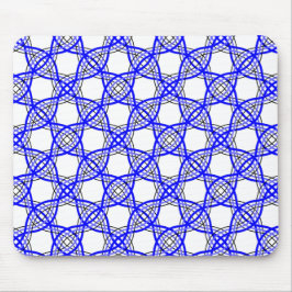 royal blue wavy lines geometrisch mesh muismat