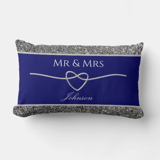 Royal Blue Wedding Favor Kussen (Voorkant)