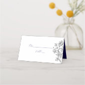 Royal Blue Wedding Place Card Plaatskaartje (Voorkant)