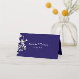 Royal Blue Wedding Place Card Plaatskaartje