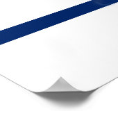 Royal Blue Wedding Reception Sign 18x24 Poster (Hoek)