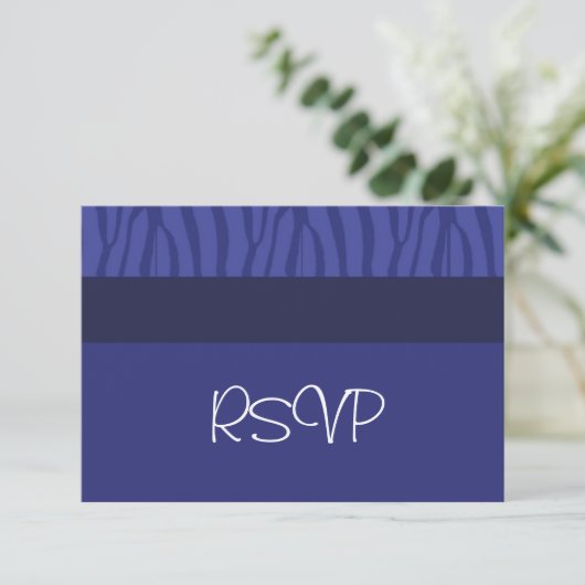 Royal Blue Wedding RSVP (Staand voorkant)
