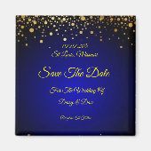 Royal Blue Wedding Save the Date Magnet (Voorkant)