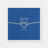 Royal Blue Wedding Servet (Voorkant)