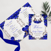 Royal Blue Western Charro Quinceañera Programma