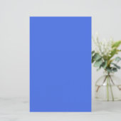 Royal Blue & White Custom Paper Sheet (Staand voorkant)