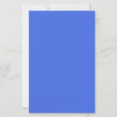 Royal Blue & White Custom Paper Sheet (Voorkant)