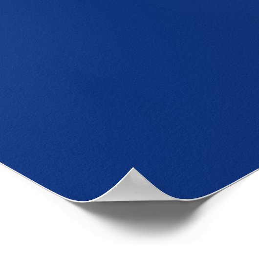 Royal Blue, White Floral Table Seating Poster (Hoek)