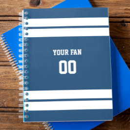 Royal Blue & White Football Team - Persoonlijk Notitieboek