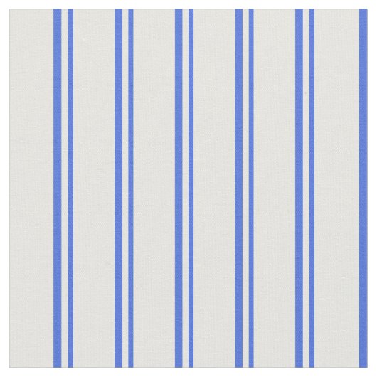 Royal Blue & White Lines/Stripes Pattern Stof (Close Up)
