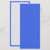 Royal Blue & White Menu met Rand –  (Voorkant / Achterkant)