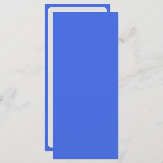 Royal Blue & White Menu met Rand –  (Voorkant / Achterkant)
