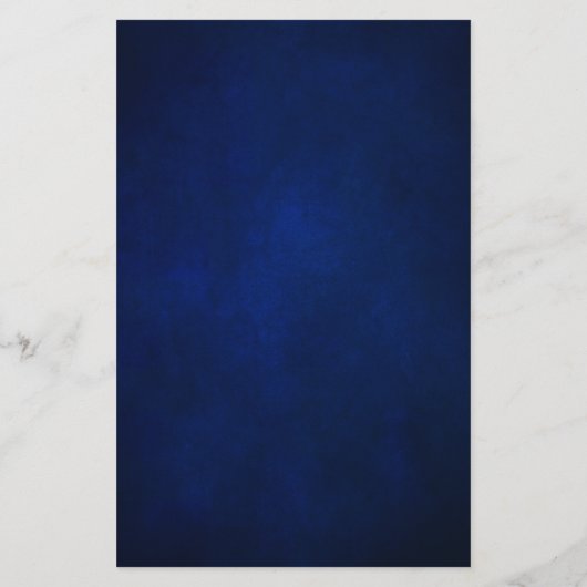 Royal Blue White Silver Metallic Wedding Menu (Achterkant)