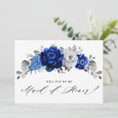 Royal Blue White zal je mijn eerbewijs zijn. Kaart (Staand voorkant)