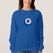 Royal Blue Women's Sweatshirt met Afbeelding van h (Voorkant)
