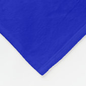 Royal Blue WT Grieks Sleutel RND Lijst Initiaal Mo Fleece Deken (Hoek)