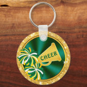 Royal Blue, Yellow Gold Cheap, Cheerleading Favors Sleutelhanger (Achterkant)