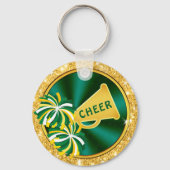 Royal Blue, Yellow Gold Cheap, Cheerleading Favors Sleutelhanger (Achterkant)