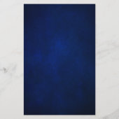 Royal Blue Yellow Gold Metallic Wedding Menu (Achterkant)