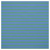 Royal Blue & Zee Green Lined/Striped Pattern Stof (Swatch)