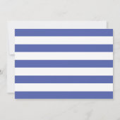 Royal Blue Zeester Trouw Save the Date Kaart (Achterkant)