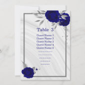 royal blue zilverkleurige roodrooster kaart (Voorkant)