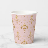 Royal Blush Paper Cups Papieren Bekers (Achterkant)