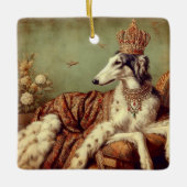 Royal Borzoi Kerstornament Keramisch Ornament (Voorkant)