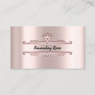 Royal Brand Roos Professional Crown Lijst Blush Visitekaartje