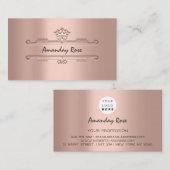 Royal Brand Roos Professional Crown Lijst Princess Visitekaartje (Voorkant / Achterkant)