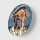 Royal Brazilian Mastiff Round Clock Ronde Klok (Hoek)
