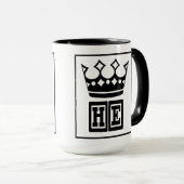 Royal Brew: Zijne Heren Majesteit Mok (Voorkant rechts)