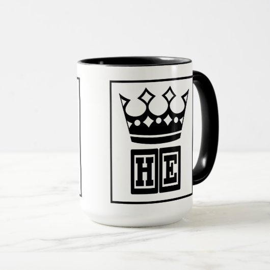 Royal Brew: Zijne Heren Majesteit Mok (Voorkant rechts)
