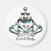 "Royal Bride" Tiara magnets Magneet (Voorkant)