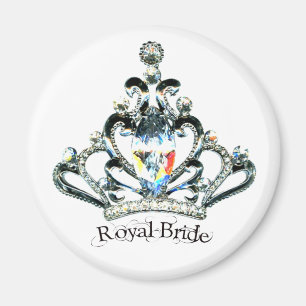 "Royal Bride" Tiara magnets Magneet
