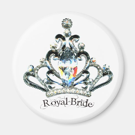 "Royal Bride" Tiara magnets Magneet (Voorkant)