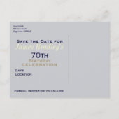 Royal British Band 70e verjaardag Save the Date Aankondigingskaart (Achterkant)