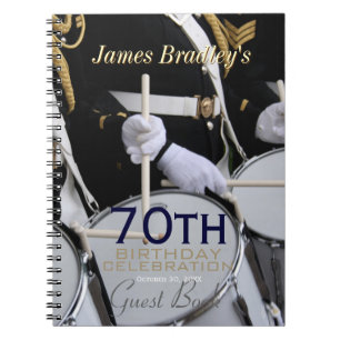 Royal British Band 70th Birthday Guest Book Notitieboek