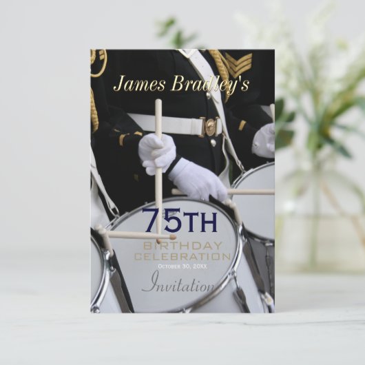 Royal British Band 75th Birthday Celebration Kaart (Staand voorkant)