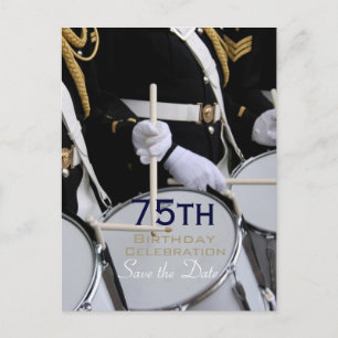 Royal British Band 75th Birthday Save the Date Aankondigingskaart