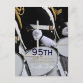 Royal British Band 95th Verjaardag Save the Date Aankondigingskaart (Voorkant)