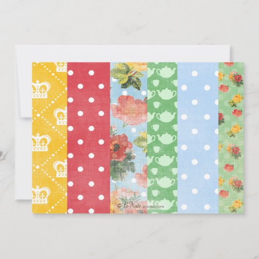 Royal British Bridal Shower Kaart (Achterkant)