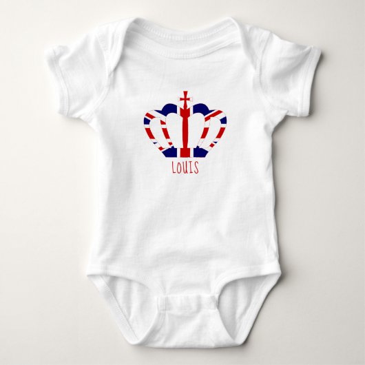 Royal British Crown | Gepersonaliseerd Romper (Voorkant)