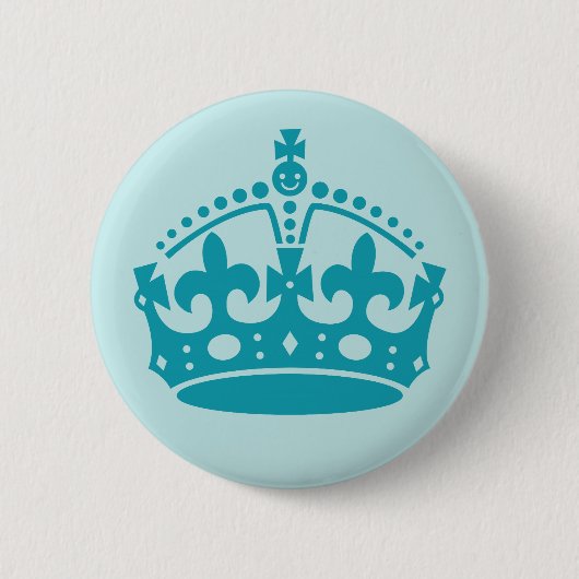 Royal British Crown Ronde Button 5,7 Cm (Voorkant)