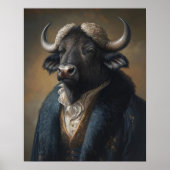 Royal Buffalo  Portrait, Victoriaans Dier P Poster (Voorkant)