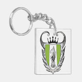 Royal Bull Terrier Sleutelhanger (Voorkant Links)