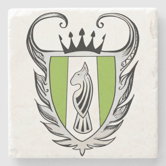 Royal Bull Terrier Stenen Onderzetter (Voorkant)