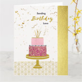 Royal Cake | Birthday Kaart (Gele Bloem)